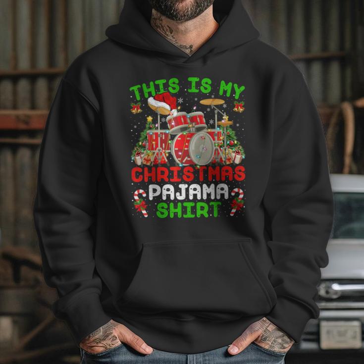 This Is My Christmas Pajama Shirt Drum Kit Christmas Unisex Hoodie This Is My Christmas Pajama Shirt Drum Kit Christmas Unisex Hoodie