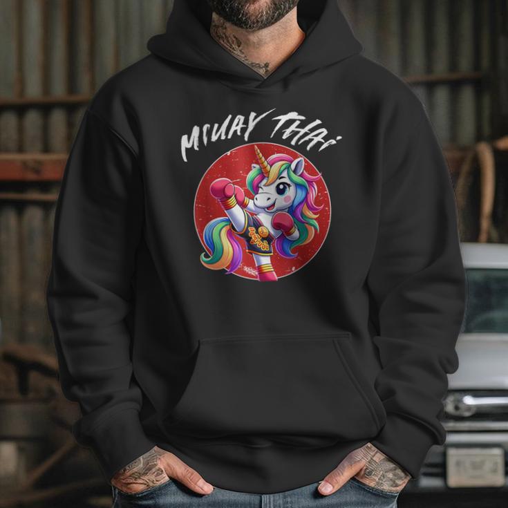 Cute Thai Boxing And Muay Thai Unicorn Unisex Hoodie