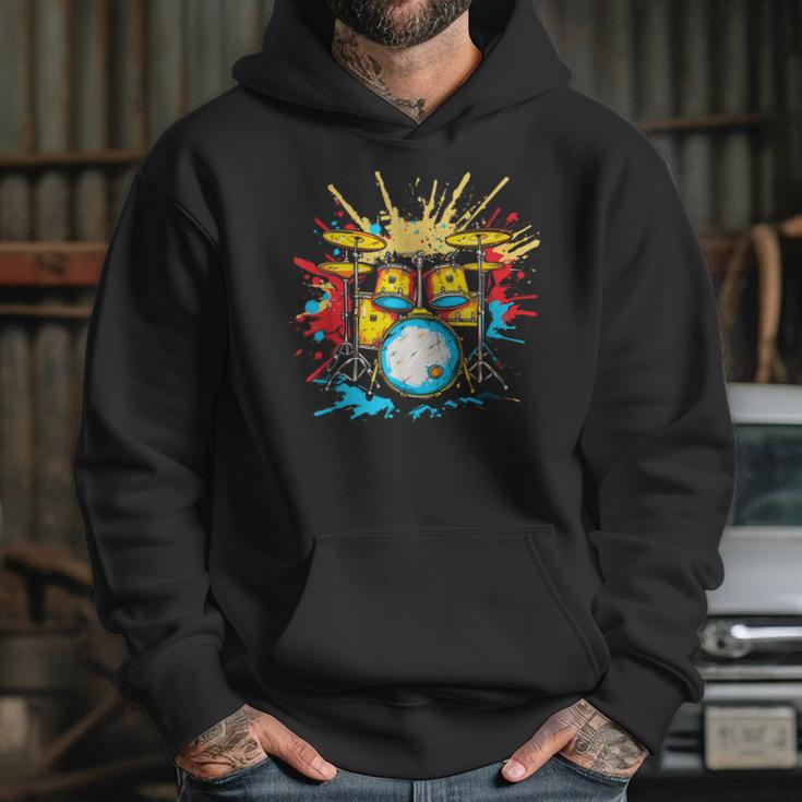 Drum Kit Steamwave Music Band Unisex Hoodie