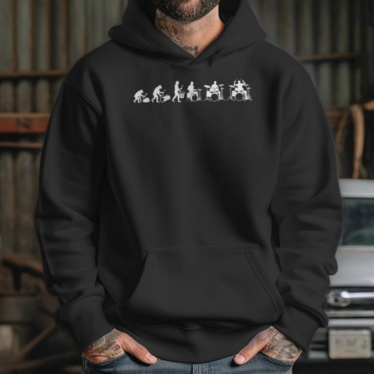 Drummer Evolution Drum Kit Unisex Hoodie Drummer Evolution Drum Kit Unisex Hoodie
