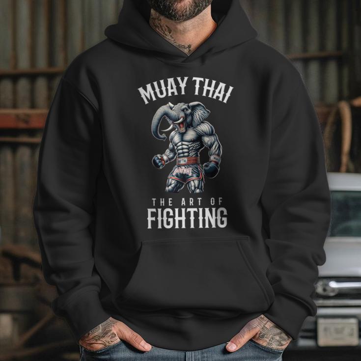 Elephant Muay Thai Kickboxing And Elephant Thai Boxing Unisex Hoodie Elephant Muay Thai Kickboxing And Elephant Thai Boxing Unisex Hoodie