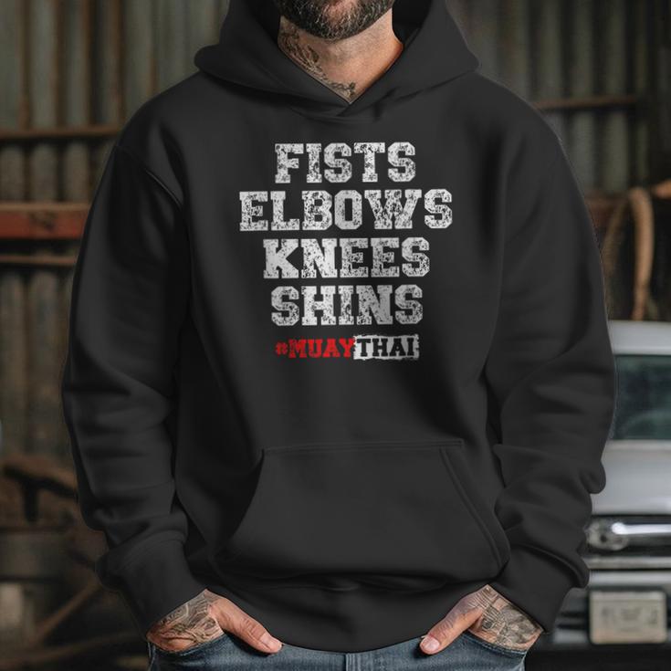 Fist Elbows Knees Shins Martial Arts Muay Thai Unisex Hoodie Fist Elbows Knees Shins Martial Arts Muay Thai Unisex Hoodie