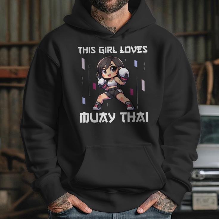 This Girl Loves Muay Thai Muay Thai Girls Kids Unisex Hoodie