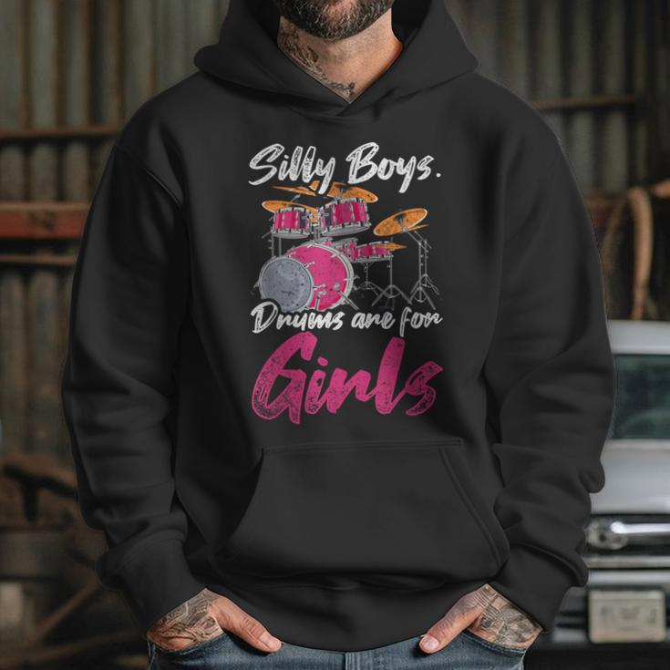 Girls Boys Kids Drummer Drum Kit Unisex Hoodie Girls Boys Kids Drummer Drum Kit Unisex Hoodie