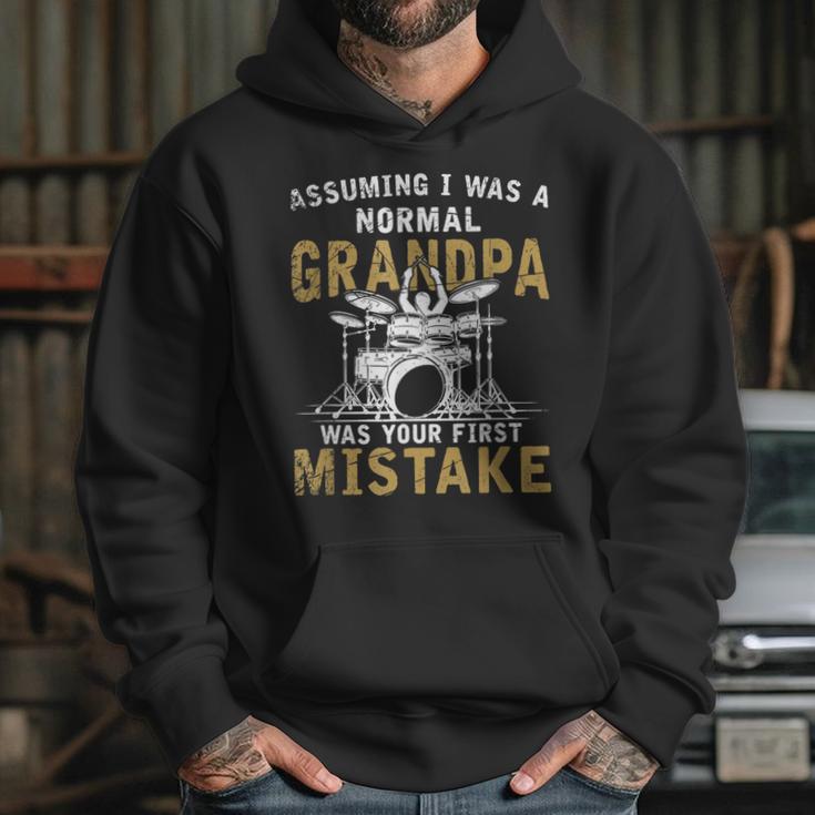 Grandpa Drummer Father's Day Drum Kit Unisex Hoodie