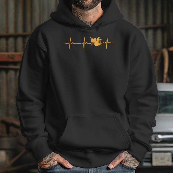 Great Drum Kit Heartbeat Drummer Unisex Hoodie Great Drum Kit Heartbeat Drummer Unisex Hoodie