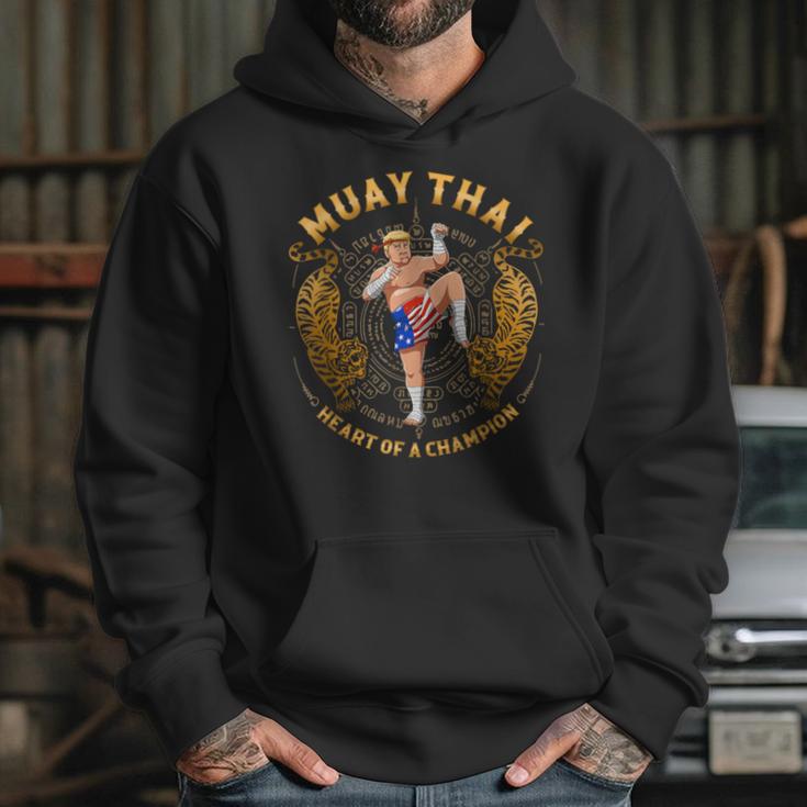 Heart Of a Champion Kickboxing And Muay Thai Trump Unisex Hoodie