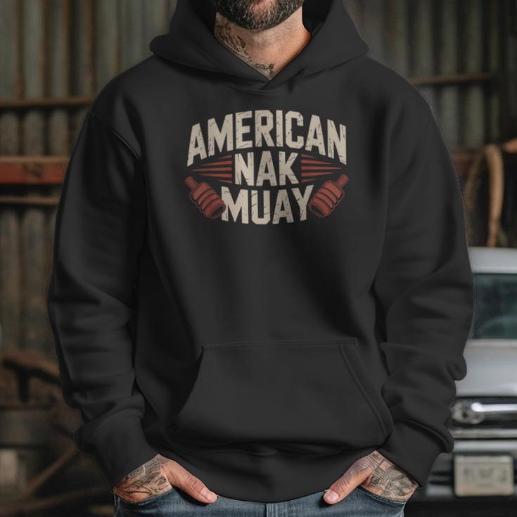 Muay Thai American Nak Fighter Identity Boxing Proud Sport Unisex Hoodie Muay Thai American Nak Fighter Identity Boxing Proud Sport Unisex Hoodie