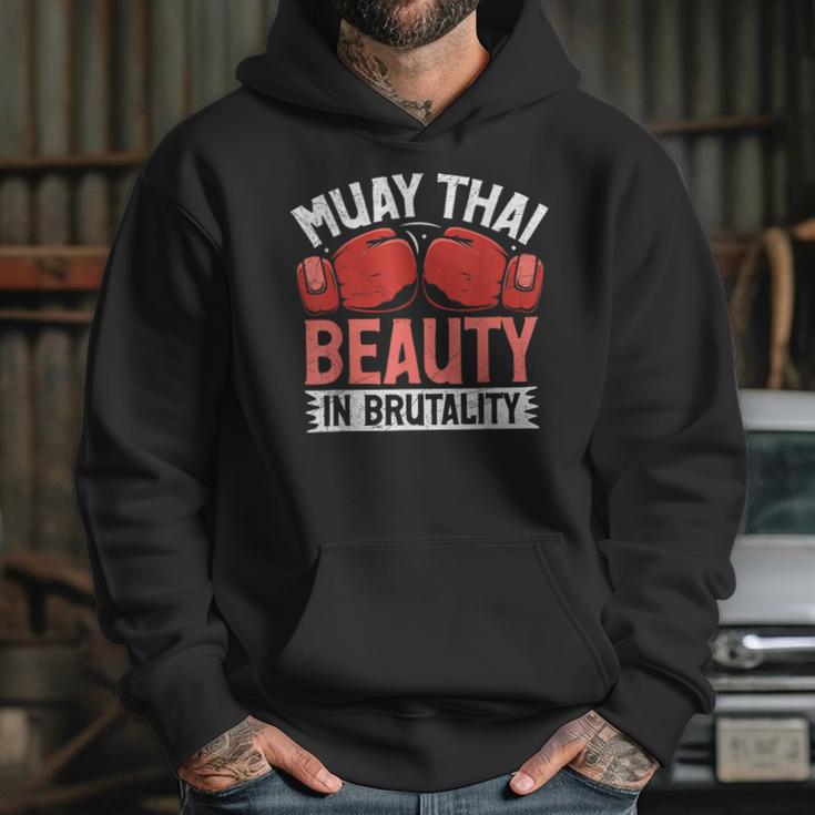 Muay Thai Beauty In Brutality Muay Thai Unisex Hoodie Muay Thai Beauty In Brutality Muay Thai Unisex Hoodie