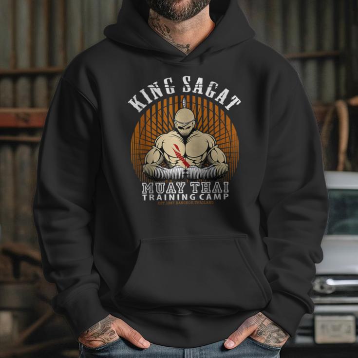 Muay Thai Boxing Training Gym Sagat Training Camp Unisex Hoodie Muay Thai Boxing Training Gym Sagat Training Camp Unisex Hoodie