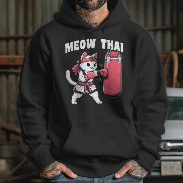 Muay Thai Cat Meow Thai Women Neko Costume Muay Thai Unisex Hoodie