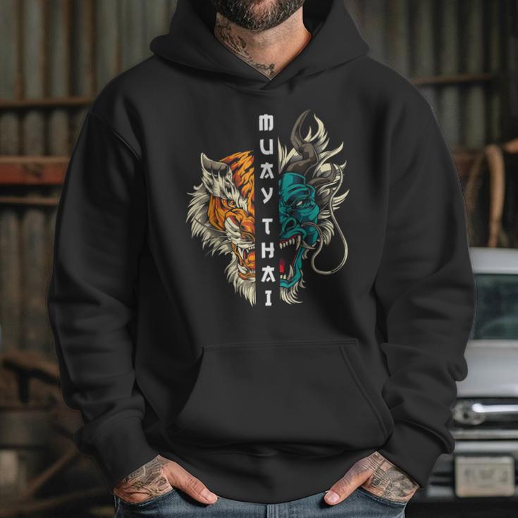 Muay Thai Dragon Tiger Unisex Hoodie Muay Thai Dragon Tiger Unisex Hoodie