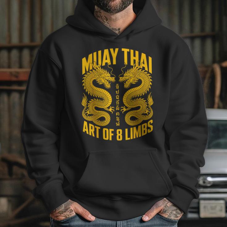 Muay Thai Dragons Thai Boxing Fighter Unisex Hoodie