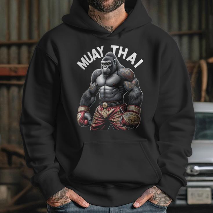 Muay Thai Gorilla Strength Power Fighter Unisex Hoodie Muay Thai Gorilla Strength Power Fighter Unisex Hoodie