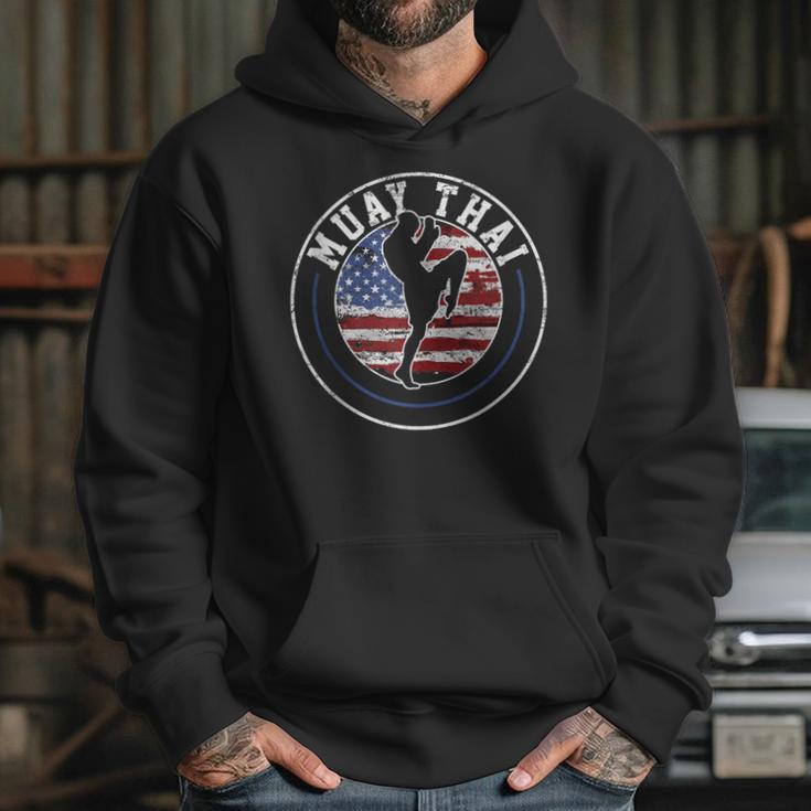 Muay Thai Kickboxing Vintage Unisex Hoodie Muay Thai Kickboxing Vintage Unisex Hoodie