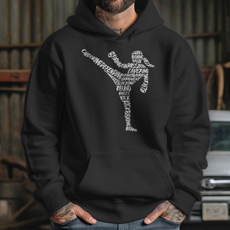 Muay Thai Martial Arts Typography Kickboxer Girls Kickboxing Unisex Hoodie