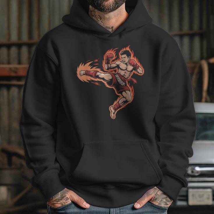 Muay Thai Mongkol Headband Minimal Clean Art Fighter Unisex Hoodie
