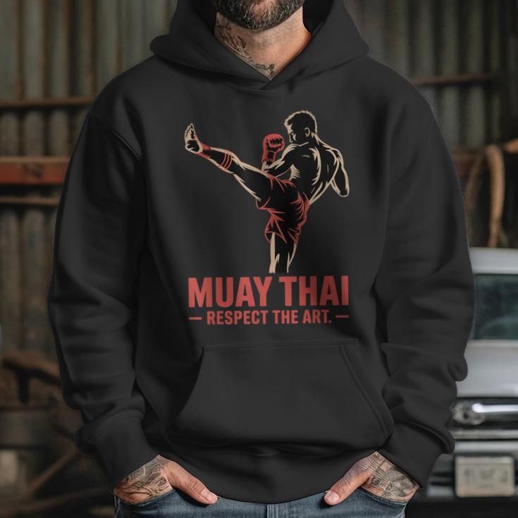 Muay Thai Respect The Art Martial Arts Kickboxing MMA Unisex Hoodie Muay Thai Respect The Art Martial Arts Kickboxing MMA Unisex Hoodie