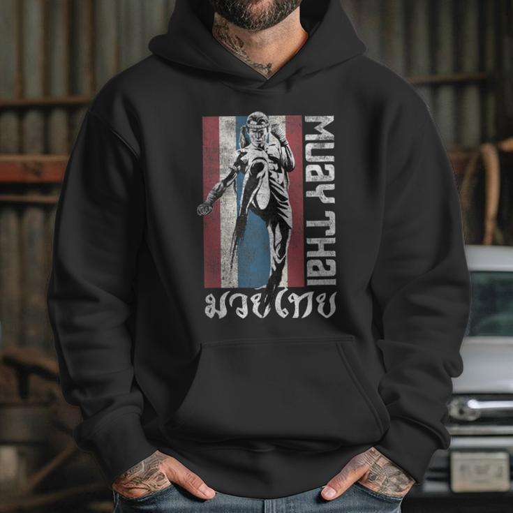 Muay Thai Shirt Thailand Flag Martial Arts Shirt Unisex Hoodie