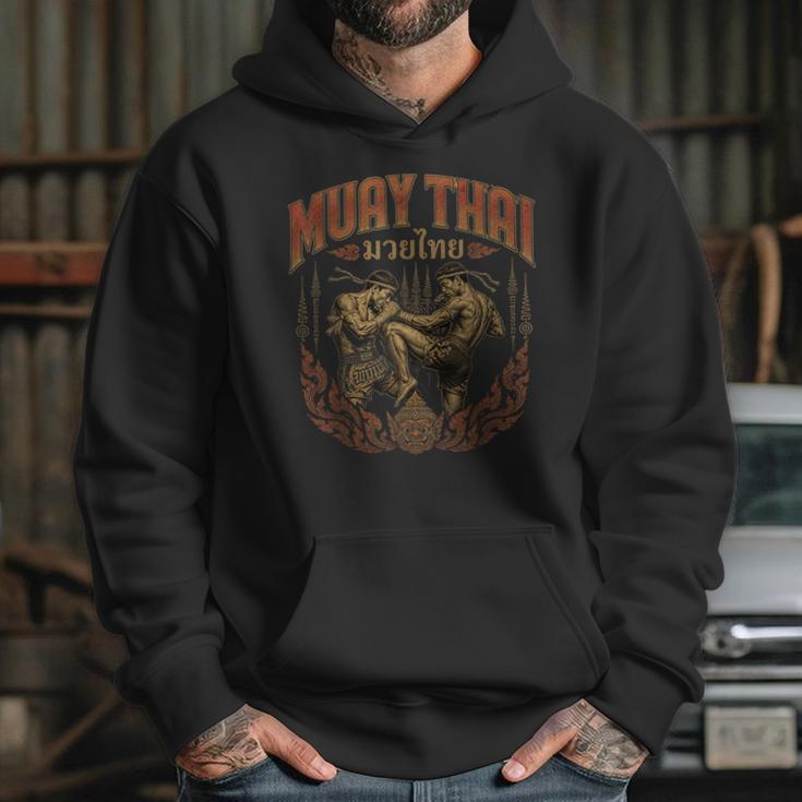 Muay Thai Vintage Thai Boxing Warrior Art Of 8 Limbs Unisex Hoodie