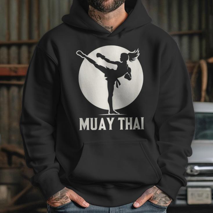 Muay Thai Woman Image Unisex Hoodie Muay Thai Woman Image Unisex Hoodie