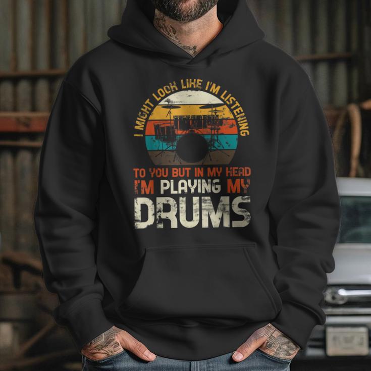 Musician Drummer Music Lover Drum Kit Unisex Hoodie