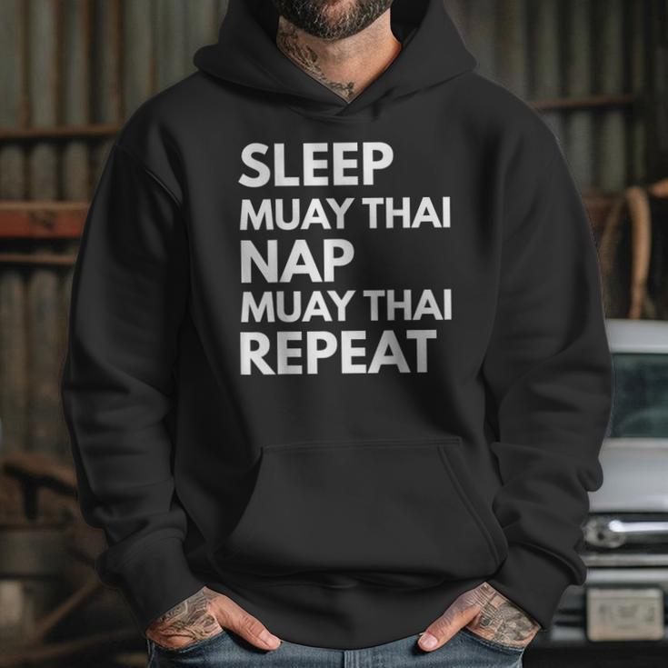 Sleep Nap Muay Thai Repeat Lover Martial Arts Unisex Hoodie