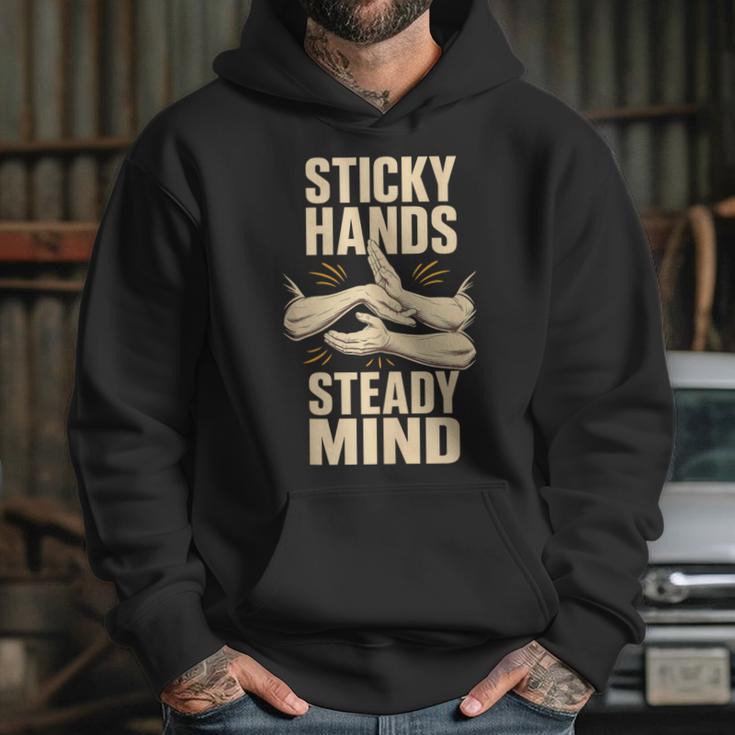 Sticky Hands Steady Mind Muay Thai Boxing Sleeveless Unisex Hoodie Sticky Hands Steady Mind Muay Thai Boxing Sleeveless Unisex Hoodie