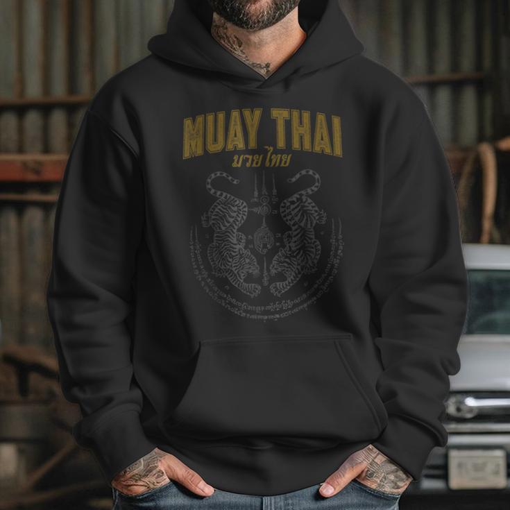 Twin Tiger Sak Yant Muay Thai Unisex Hoodie