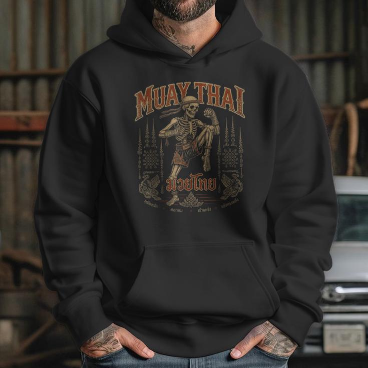 Vintage Muay Thai Belt Thai Boxing Warrior Fighter Skeleton Unisex Hoodie Vintage Muay Thai Belt Thai Boxing Warrior Fighter Skeleton Unisex Hoodie
