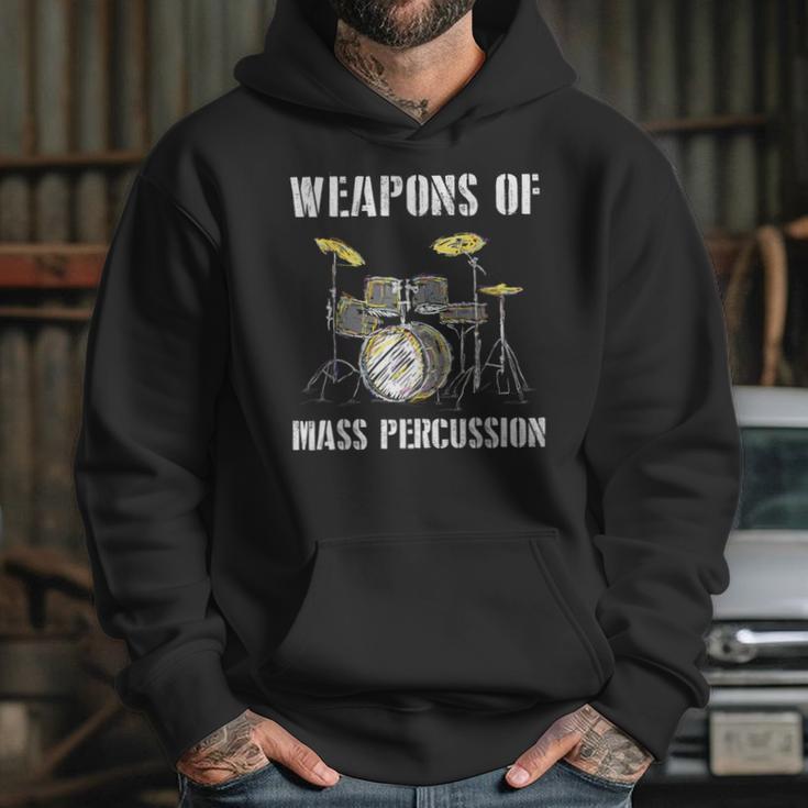 Weapons Of Mass Percussion Band Best Drummer Drum Kit Unisex Hoodie Weapons Of Mass Percussion Band Best Drummer Drum Kit Unisex Hoodie