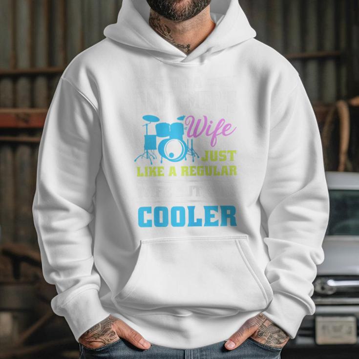 Cool Drum Kit Percussionist Drummer Wife Quote Image T-Shirt Unisex Hoodie Cool Drum Kit Percussionist Drummer Wife Quote Image T-Shirt Unisex Hoodie