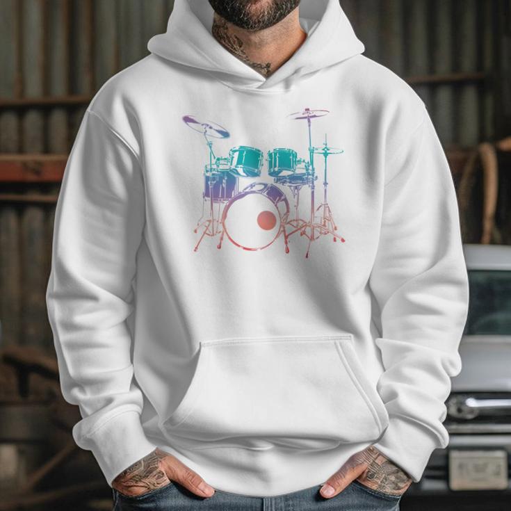 Drum Kit Drummer Graphic Sweatshirt Unisex Hoodie