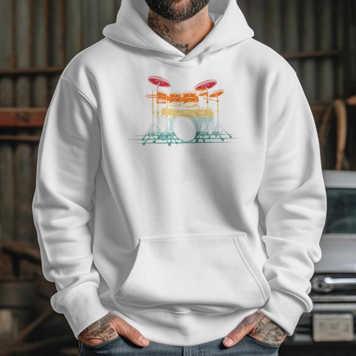 Drum Kit Musical Retro Instrument Musician Raglan Baseball Tee Unisex Hoodie Drum Kit Musical Retro Instrument Musician Raglan Baseball Tee Unisex Hoodie