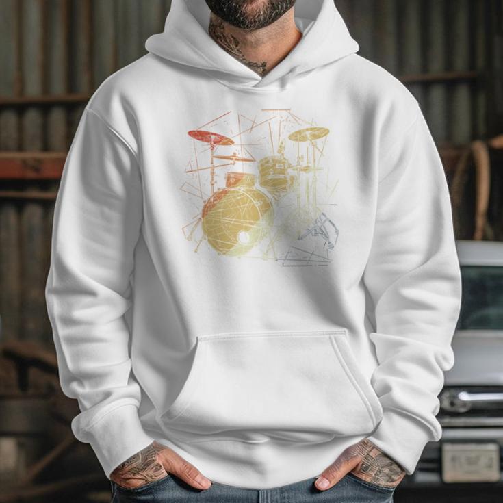 Drum Kit Retrowave Drums Unisex Hoodie Drum Kit Retrowave Drums Unisex Hoodie
