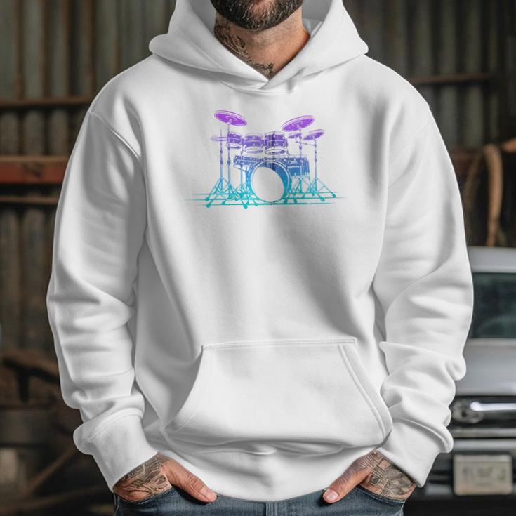 Drum Kit Set Drummer Zip Unisex Hoodie Drum Kit Set Drummer Zip Unisex Hoodie