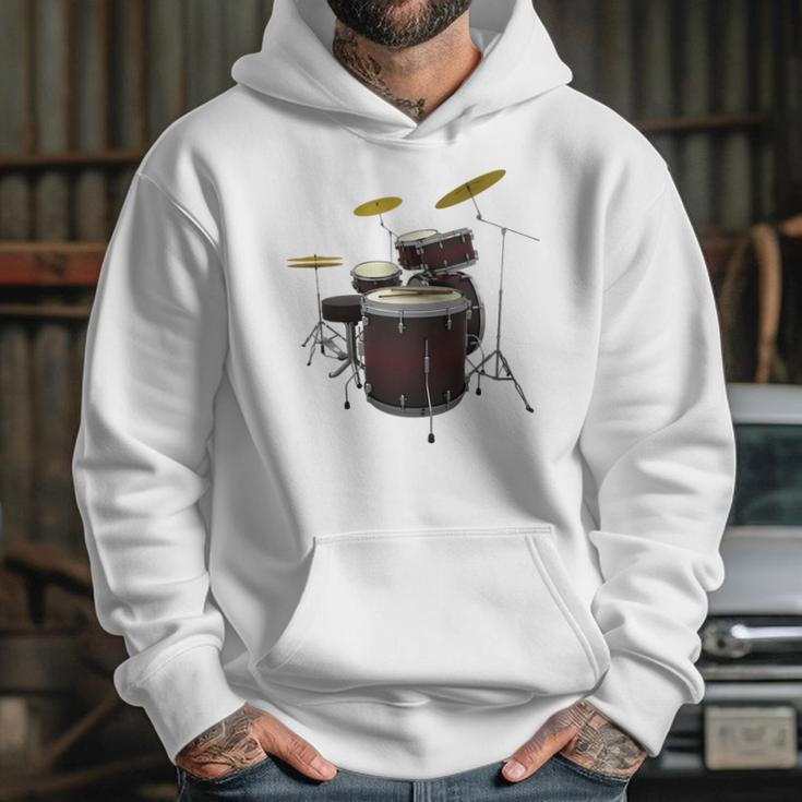 Drummer Drum Kit Premium Tri-Blend Unisex Hoodie Drummer Drum Kit Premium Tri-Blend Unisex Hoodie