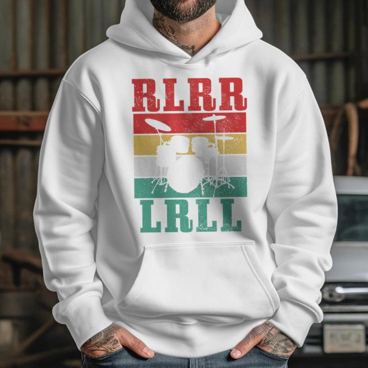 Drummer RLRR LRLL Vintage Drum Kit Sweatshirt Unisex Hoodie Drummer RLRR LRLL Vintage Drum Kit Sweatshirt Unisex Hoodie