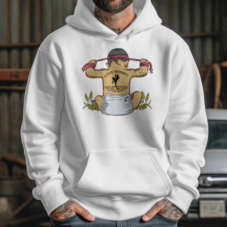Kickboxing Muay Thai Training Fitness Baby Love Mommy Unisex Hoodie