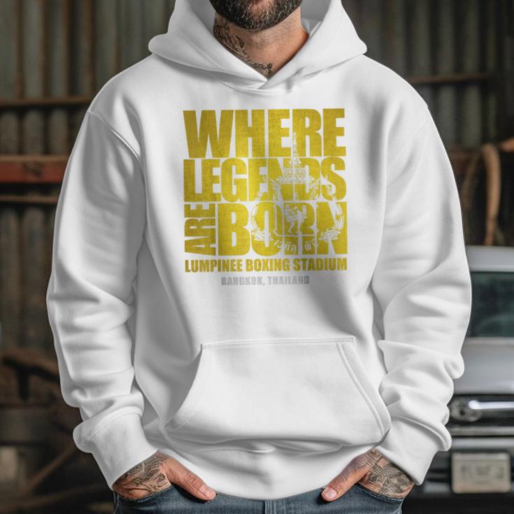 Muay Thai Lumpinee Boxing Stadium Where Legend Born Unisex Hoodie
