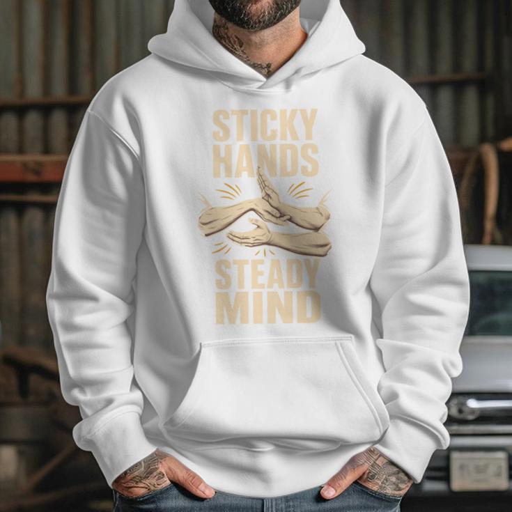 Sticky Hands Steady Mind Muay Thai Boxing Unisex Hoodie