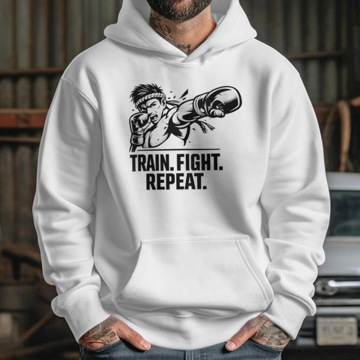 Women's Train Fight Repeat Nak Muay Thai Boxing Fighter Unisex Hoodie
