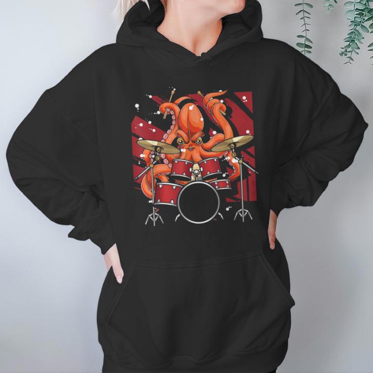 Animal Octopus Musician Drum Kit Octopus Drummer Unisex Hoodie Animal Octopus Musician Drum Kit Octopus Drummer Unisex Hoodie