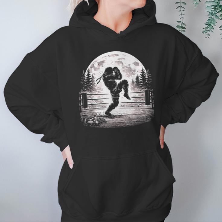 Bigfoot Muay Thai Boxer Martial Arts Sasquatch Unisex Hoodie