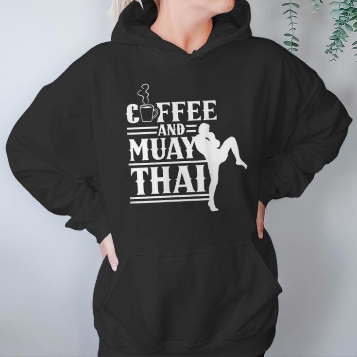 Coffee And Muay Thai Martial Arts Boxing Hobby Fighter Unisex Hoodie
