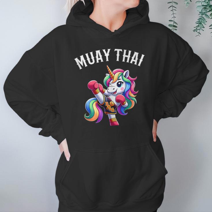 Cute Muay Thai Unicorn Unisex Hoodie