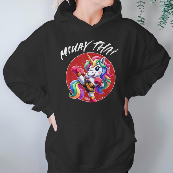 Cute Thai Boxing And Muay Thai Unicorn Unisex Hoodie