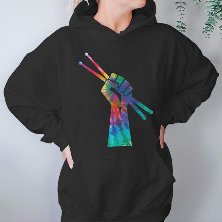 Drummer Drum Kit Tie Dye Hippie Drummer Unisex Hoodie Drummer Drum Kit Tie Dye Hippie Drummer Unisex Hoodie