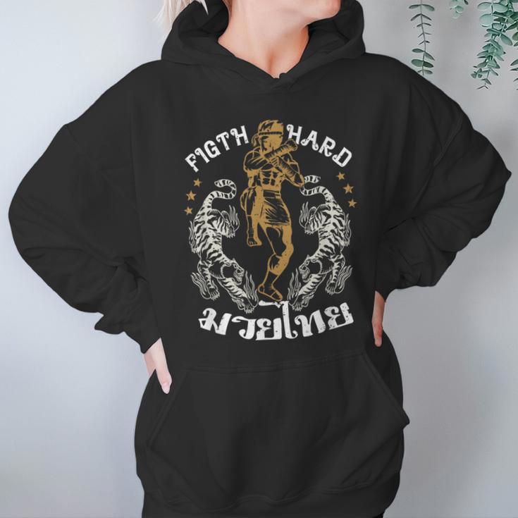 Fight Hard Traditional Fighter Muay Thai Unisex Hoodie