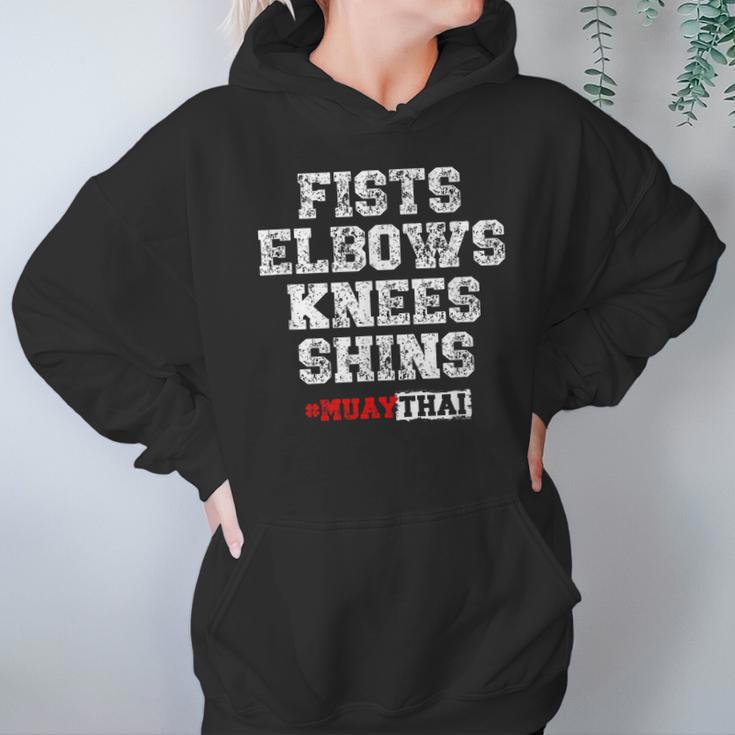 Fist Elbows Knees Shins Martial Arts Muay Thai Unisex Hoodie Fist Elbows Knees Shins Martial Arts Muay Thai Unisex Hoodie